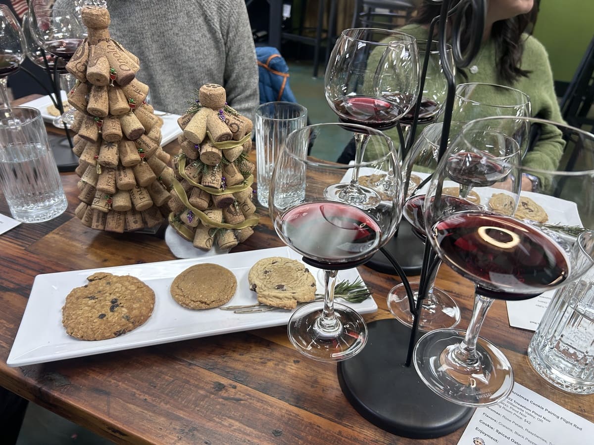 Christmas Cookie Wine Pairing at Winestein's Tasting Room