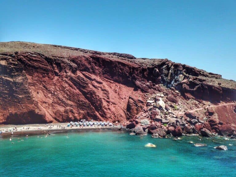Red Beach in Santorini, Greece