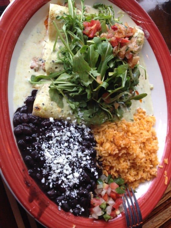 Enchiladas al pastor at Casa Del Matador in Portland, Oregon