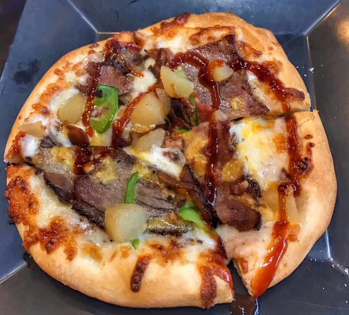 Brisket, BBQ, apple pizza at Lost River Pizza