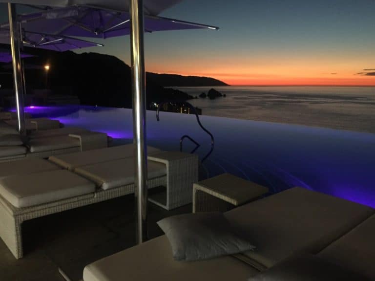 Hotel Mousai in Puerto Vallarta, Mexico 28 Hotel Mousai rooftop pool at night