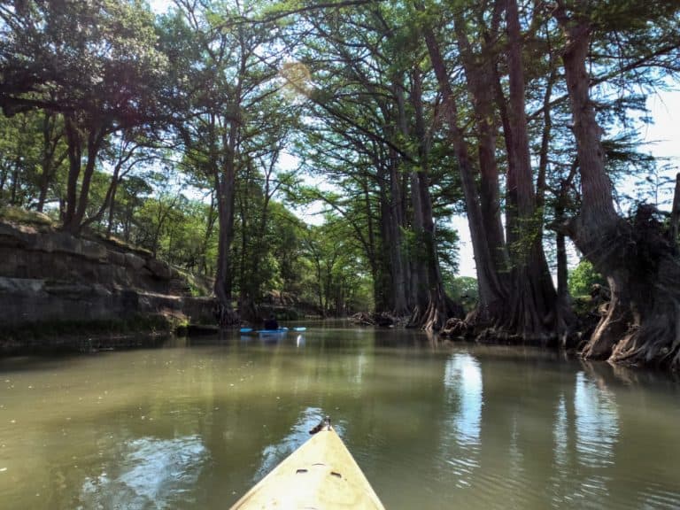 kayak in Texas Hill Country