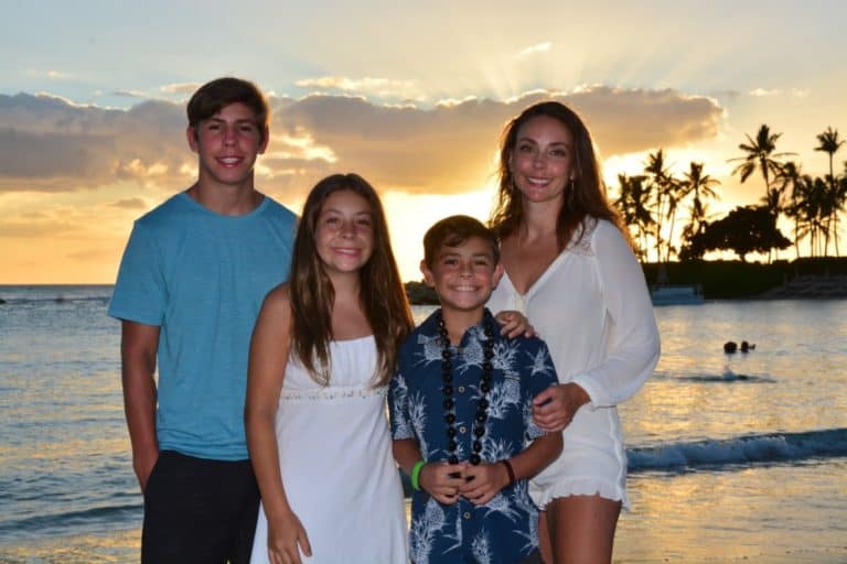 Family photo at Disney Aulani
