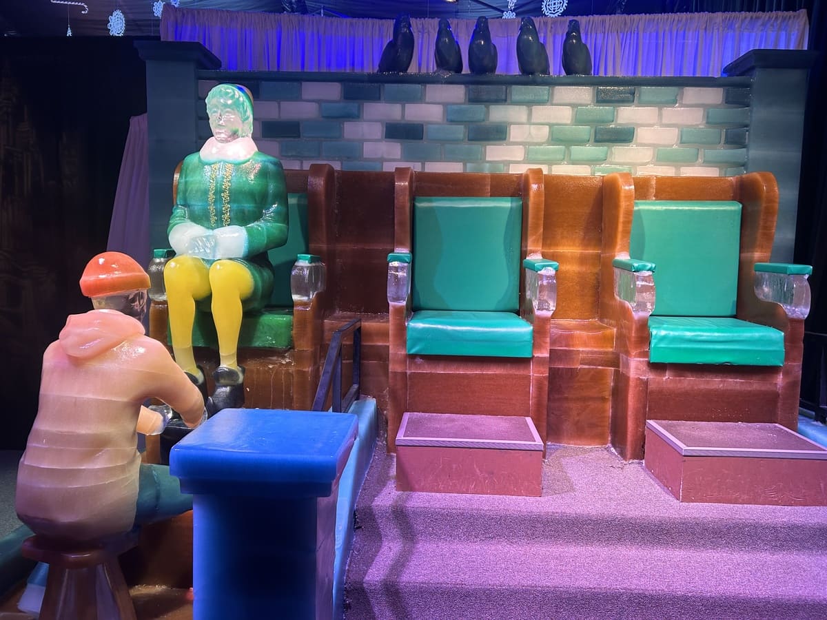 Scene from Elf at Gaylord Texan ICE!